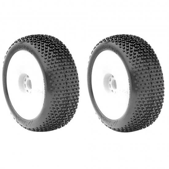 1:8 BUGGY I-BEAM MEDIUM PREMOUNTED WHITE