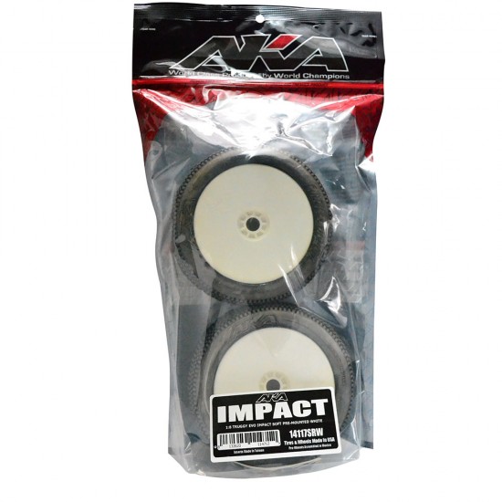 1:8 TRUGGY EVO IMPACT SOFT PRE-MOUNTED WHITE
