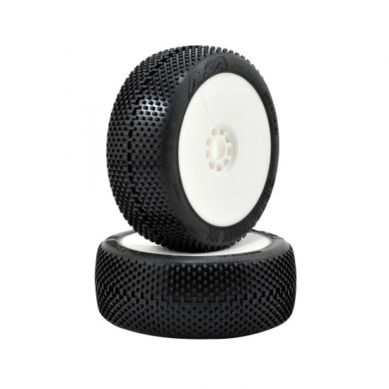 1:8 BUGGY GRIDIRON II(MEDIUM-LONG WEAR)EVO WHEEL PRE MOUNTED WHITE