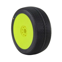 1:8 BUGGY ZIPPS (MEDIUM-LONG WEAR)EVO WHEEL PRE-MOUNTED YELLOW 1:8 BUGGY ZIPPS (MEDIUM-LONG WEAR)EVO WHEEL PRE-MOUNTED YELLOW