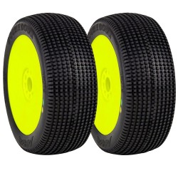 1:8 BUGGY DOUBLE DOWN (SOFT - LONG WEAR) EVO WHEEL PRE-MOUNTED YELLOW 1:8 BUGGY DOUBLE DOWN (SOFT - LONG WEAR) EVO WHEEL PRE-MOUNTED YELLOW