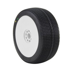 1:8 BUGGY ZIPPS (SUPER SOFT - LONG WEAR)EVO WHEEL PRE-MOUNTED WHITE 1:8 BUGGY ZIPPS (SUPER SOFT - LONG WEAR)EVO WHEEL PRE-MOUNTED WHITE