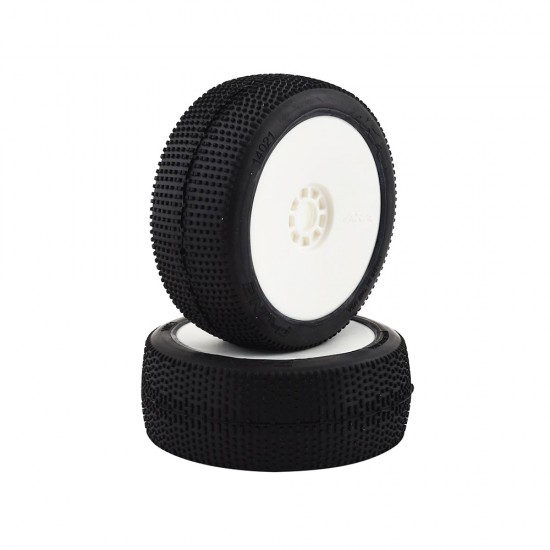1:8 BUGGY P1 (SUPER SOFT - LONGWEAR) EVO WHEEL PRE-MOUNTED WHITE