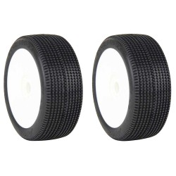 1:8 BUGGY DOUBLE DOWN (SUPERSOFT - LONG WEAR) EVO WHEEL  PRE-MOUNTED WHITE) 1:8 BUGGY DOUBLE DOWN (SUPERSOFT - LONG WEAR) EVO WHEEL  PRE-MOUNTED WHITE)