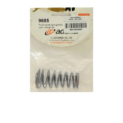 9685 Front Shock Spring Medium (Black/Orange) (2)