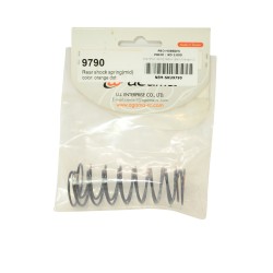 9790 Rear Shock Spring Medium (Black/Orange) (2)