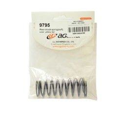 9795 Rear Shock Spring Soft (Black/Yellow) (2)