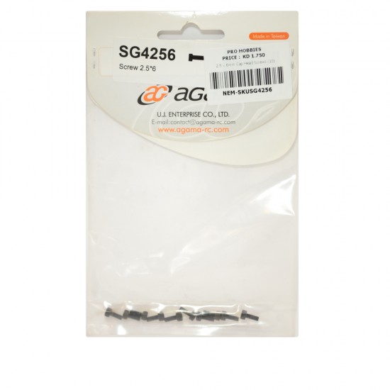 SG4256 2.5 x 6mm Cap Head Screws (10)