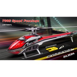 700E Speed Fuselage - Red & White