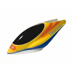 T-Rex 600 Painted Canopy (Yellow + Blue +  V drawing)