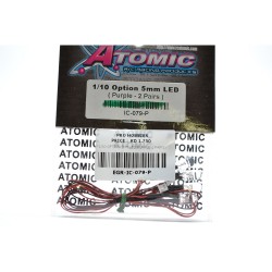 1/10 OPTION 5MM LED(PURPLE-2 PAIRS)