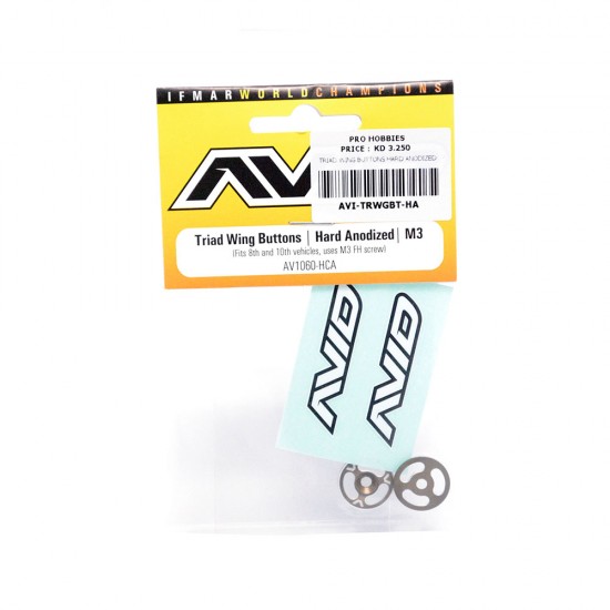 TRIAD WING BUTTONS HARD ANODIZED