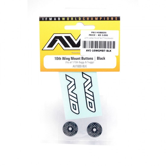 10TH WING MOUNT BUTTONS BLACK