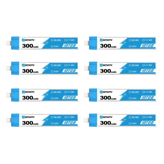 300mAh 1S 30C HV Battery (8pcs)