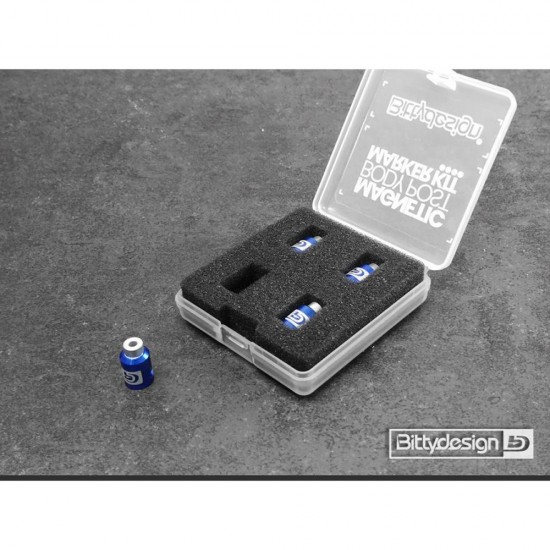 BODY POST MARKER KIT BLUE-1/10 SCALE MODEL CARS