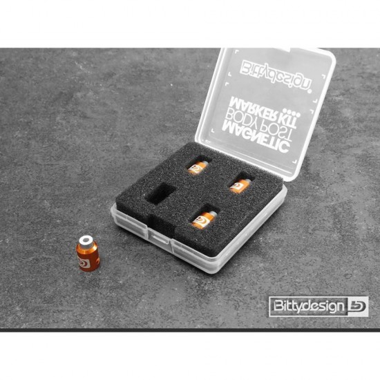 BODY POST MARKER KIT ORANGE-1/10 SCALE MODEL CARS
