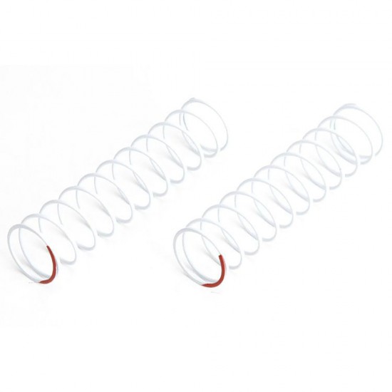 9013 Rear Shock Spring Long - Hard (White/Red)