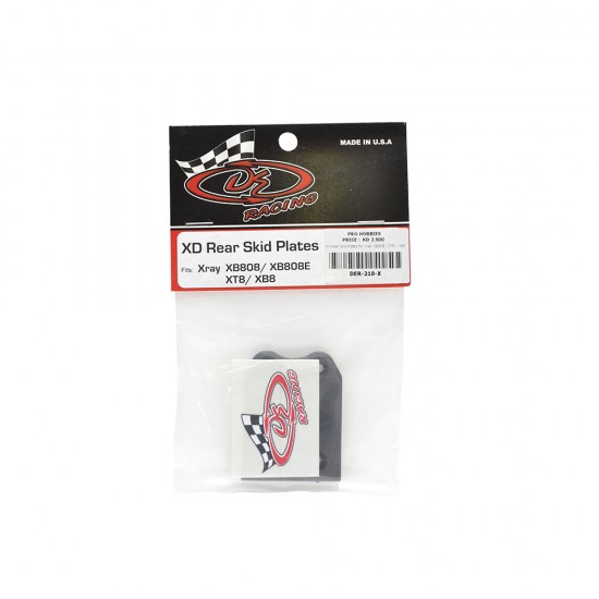 XD Rear Skid Plates for Xray XB808 / XT8 / XB8