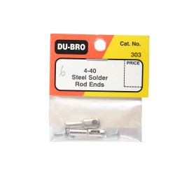 4-40 steel solder rod ends (2 per pkg)