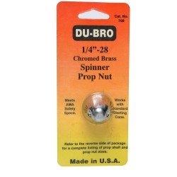 1/4 - 28 chrome spin prop nut