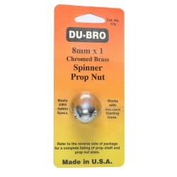 8mm x 1 chrome spinner prop nut