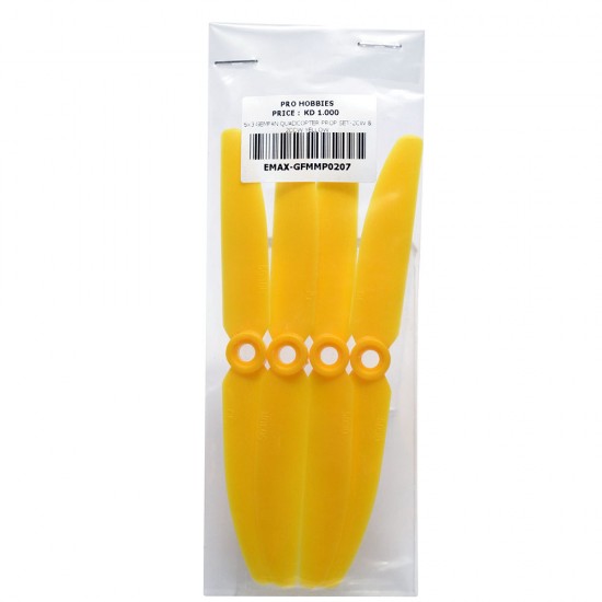 5x3 GEMFAN QUADCOPTER PROP SET-2CW & 2CCW YELLOW