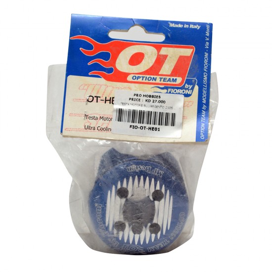 TESTA MOTORE BLU/ARGENTO 21OS