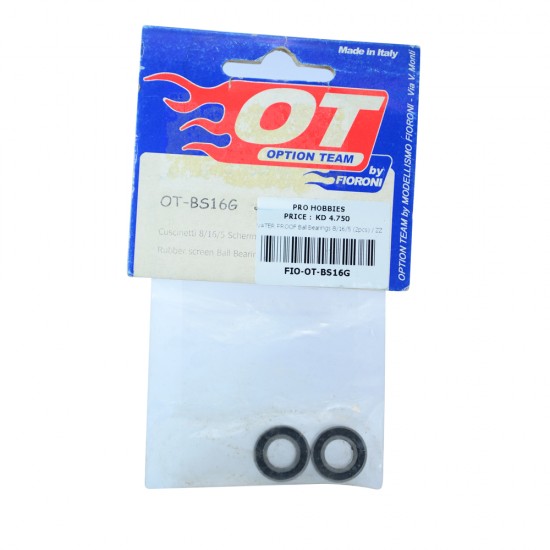 WATER PROOF Ball Bearings 8/16/5 (2pcs) / ZZ
