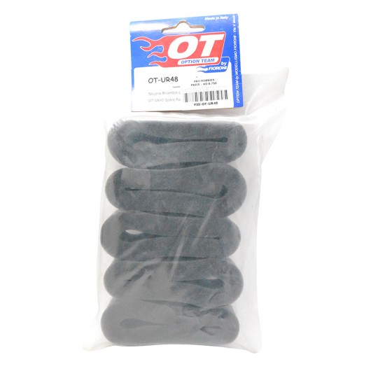BLACK TYPE FOAM FILTER FOR “AIR FLOW” OVERSIZE AIR FILTER (5 Pcs pack)