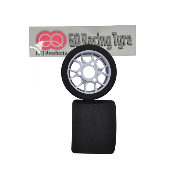 Rear Shore 25 C2 (1mm offset) White Wheel