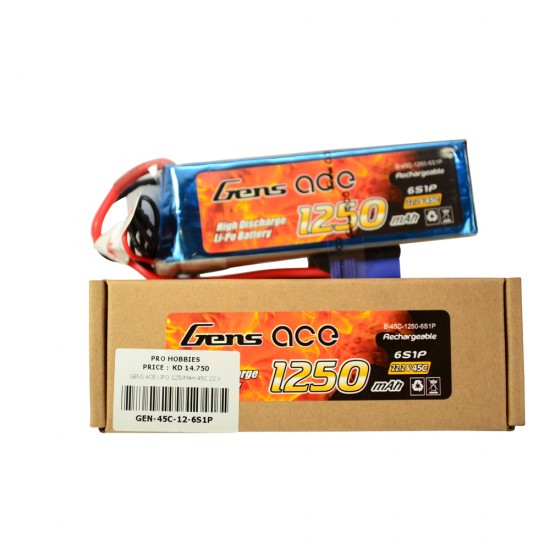 GENS ACE LIPO 1250MAH 45C 22.V