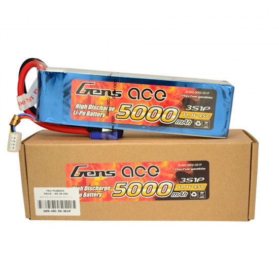 GENS ACE LIPO 5000MAH 45C 11.1V