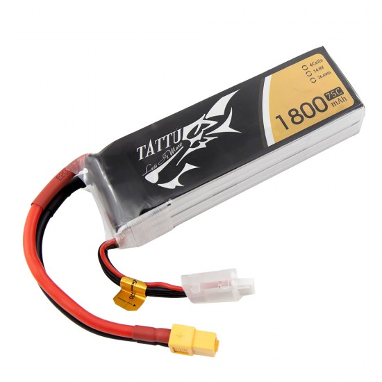 Tattu Ace Lipo 1800MAH 75C 14.8V Racing Series