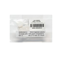 16MM TAPERED 14 HOLE PISTONS 16MM TAPERED 14 HOLE PISTONS