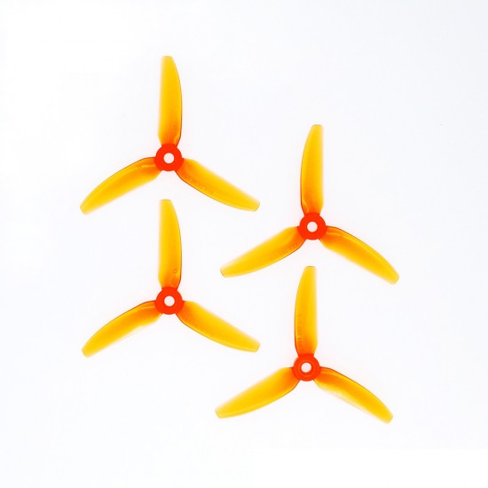 HQ Durable Prop  4X4.3X3V1S Light Orange (2CW+2CCW)-Poly Carbonate