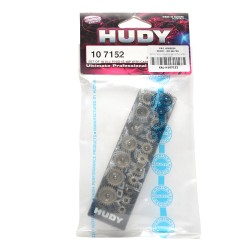 SET OF 18 ALU PINIONS 48P WITH CADDY 12T ~ 29T