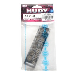 SET OF 18 ALU PINIONS 64P WITH CADDY 18T ~ 35T