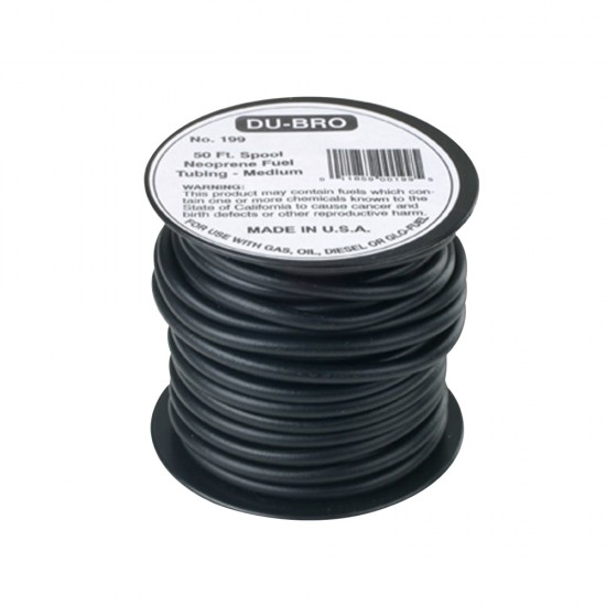 neoprene fuel tubing ,medium (50 lft)