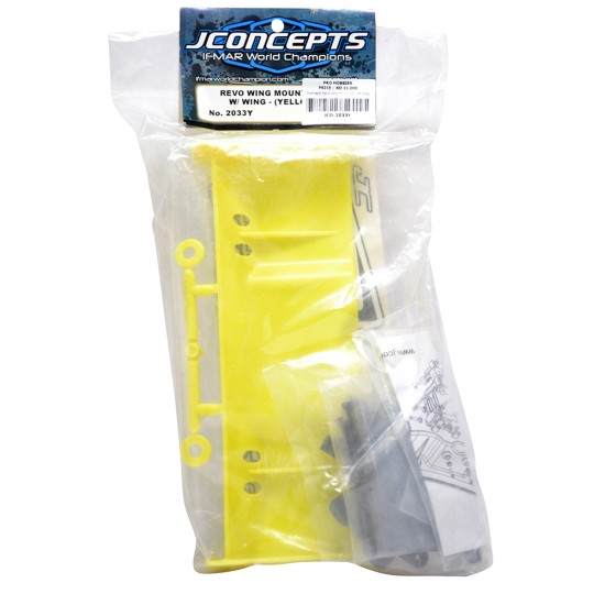 Jconcepts Revo wing mount set with wing yellow