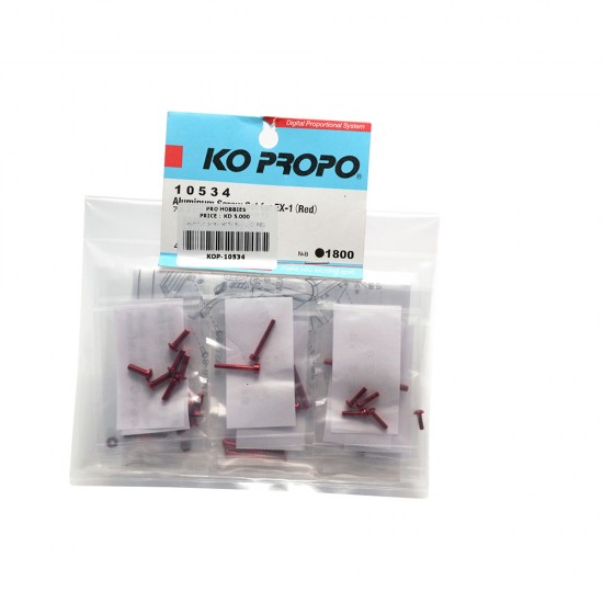 Aluminum screw set for EX - 1 KIY RED