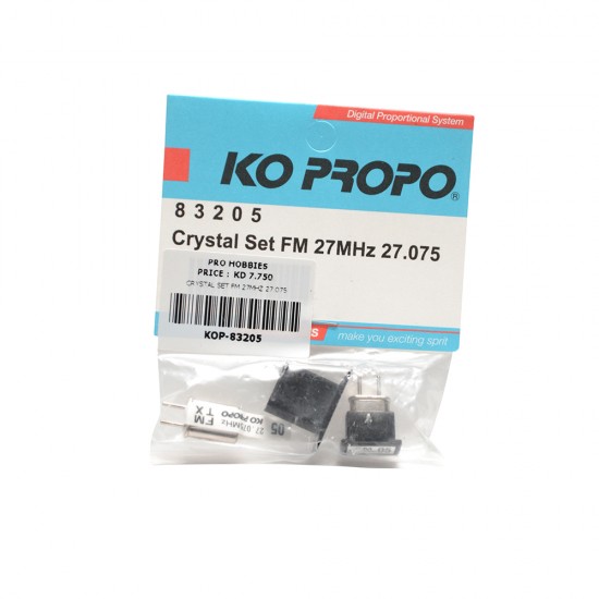 CRYSTAL SET FM 27MHZ 27.075