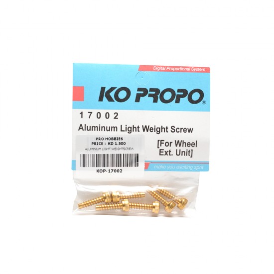 ALUMINIUM LIGHT WEIGHTSCREW