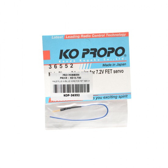 MALE PLUG W/BLUE WIRE FOR FET SERVO