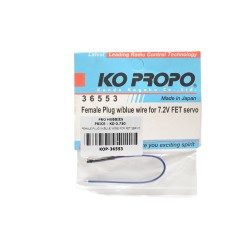 FEMALE PLUG W/BLUE WIRE FOR FET SERVO