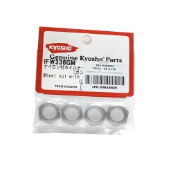 Wheel nut with nylon (Gunmetal/4pcs)