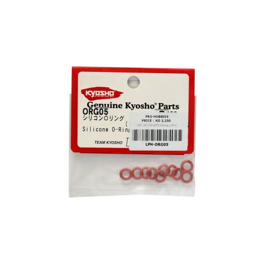 Silicone O-Ring(P5/Orange)10Pcs