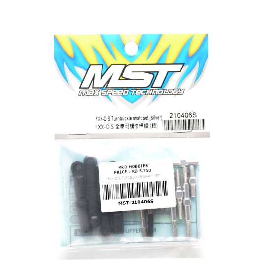 FXX-D S Turnbuckle shaft set (silver)