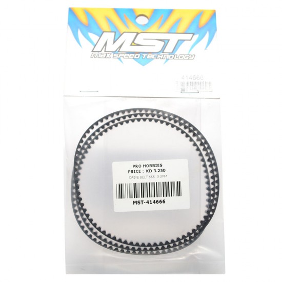 Drive belt 666 3.0mm