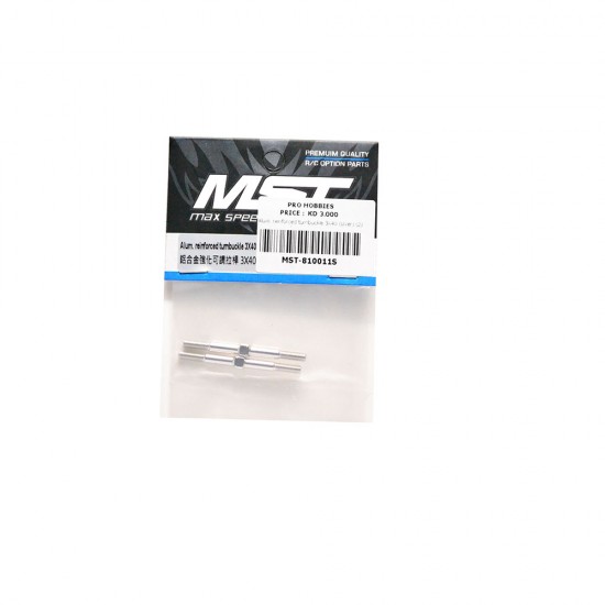 Alum. reinforced turnbuckle 3X40 (silver) (2)