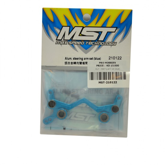 Alum. steering arm set (blue)